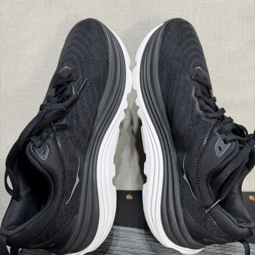 Hoka One Gaviota 5 Shoes - Womens 9.5 - Black Running 1134235 BWHT
